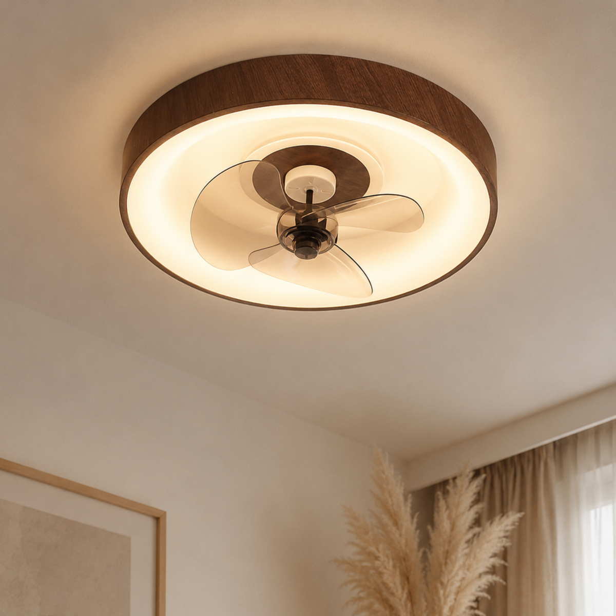 Modern Minimalist LED Ceiling Fan and Light