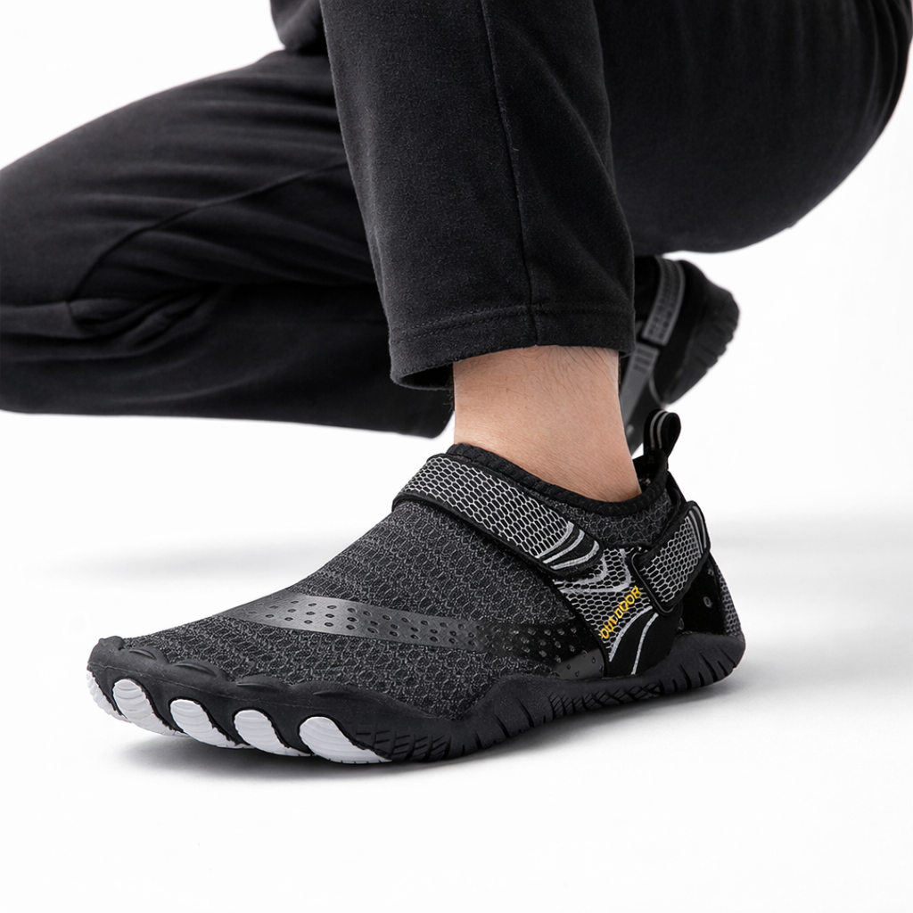 Zapatos acuáticos descalzos con puntera dividida — Secado rápido, suela antideslizante