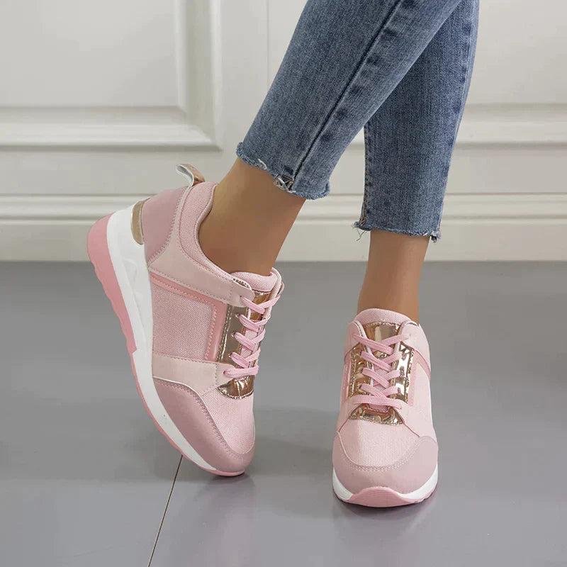 Lette sportssneakers for kvinner – pustende mesh, polstret innersåle, sklisikker såle, forsterket hælstøtte – amerikanske størrelser 6–10.5