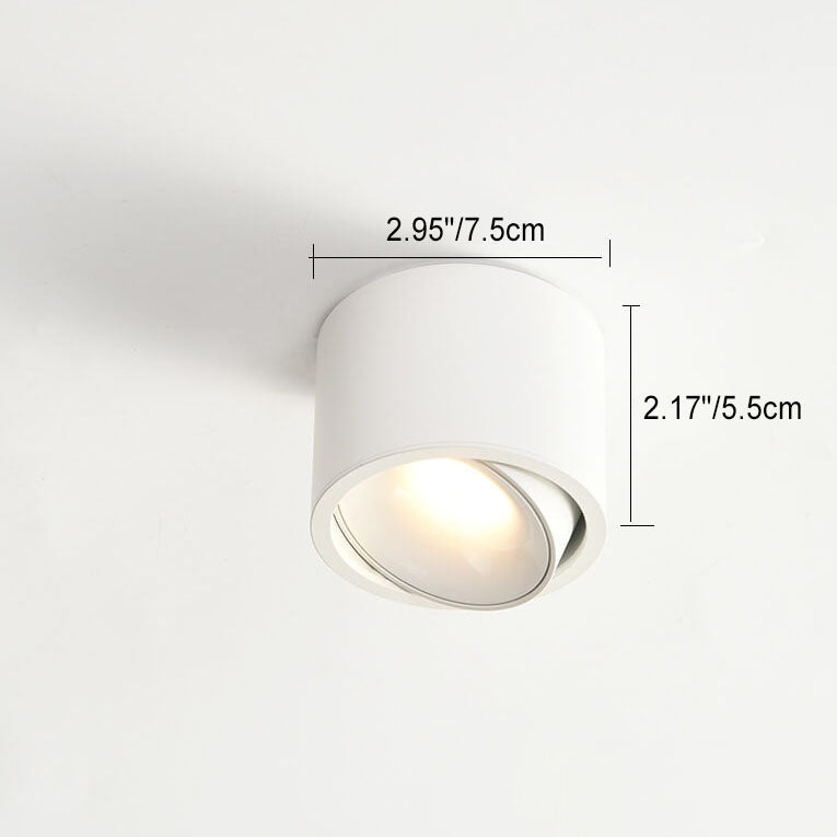 12 W:n pyöreä alumiininen LED-kattovalaisin, matala 3,7 tuuman profiili