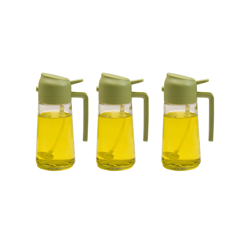 Skleněný rozprašovač oleje a nalévací láhev 16 oz — dvojí funkce, široké hrdlo