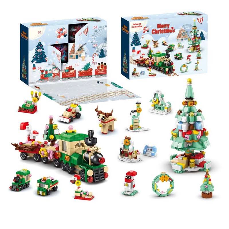 Calendário do Advento BrightBlocks para crianças — 12 blocos para construir uma árvore de Natal festiva