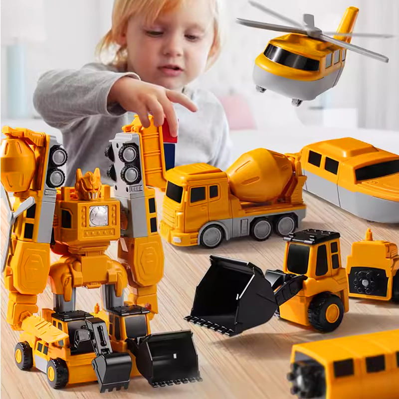 Magnetisches Baustellenfahrzeug-Set — Verformbares STEM-Spielzeug