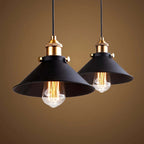 Rivelle Brass Cone Pendant Light