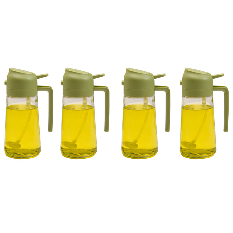 Skleněný rozprašovač oleje a nalévací láhev 16 oz — dvojí funkce, široké hrdlo