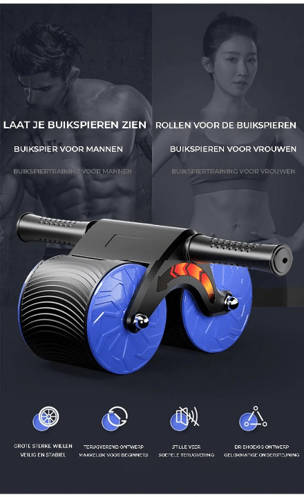 AeroCore Auto Roller Pro Core Trainer — Automated Abdominal Roll-Out System