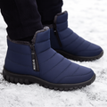 Men's Waterproof Snow Boots — Side Zip, Insulated, Anti-Slip