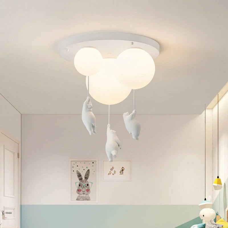 Lunora Bear and Balloon Ceiling Pendant Light for Kids