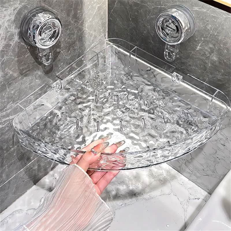LumaShelf flexibel vägghylla i PET — utan borrning, omplacerbart fäste
