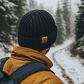 Unisex-Strickmütze für den Winter mit Fleecefutter – warme Thermo-Skullcap