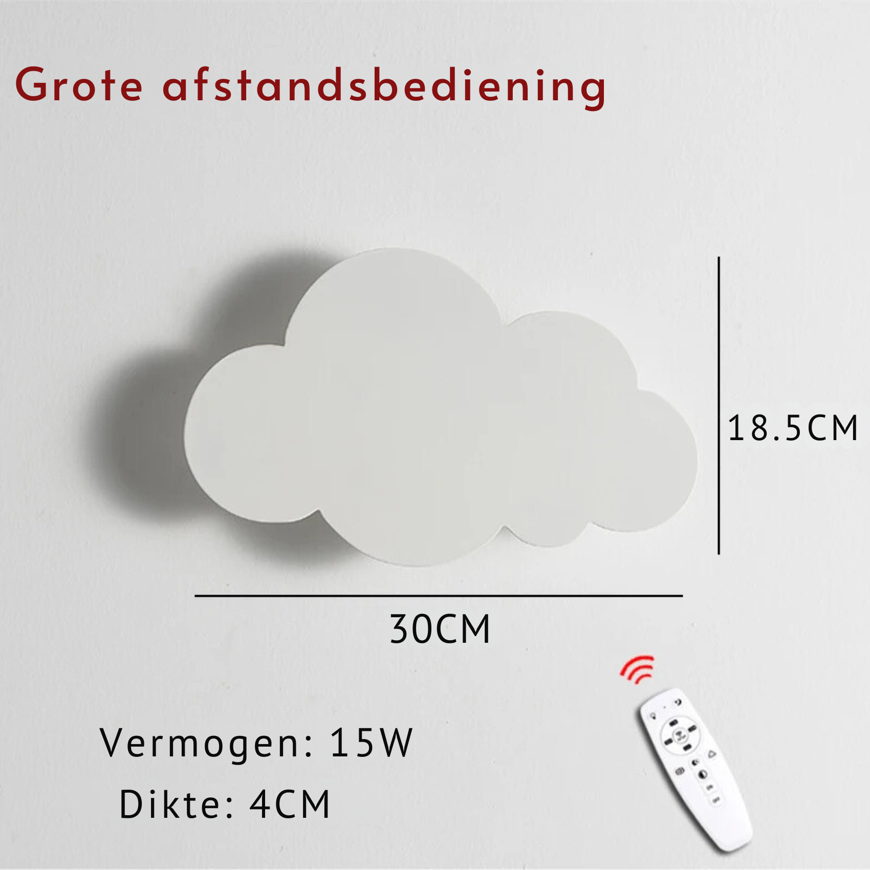 Cumulus Cloud Wandleuchte Dimmbares Licht für Babyzimmer