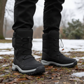 Waterproof Snow Boots — Plush-Lined Slip-On, Non-Slip Rubber Sole