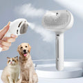 Cepillo para pelo de mascotas CuddleCare — Masaje relajante y botón de limpieza fácil