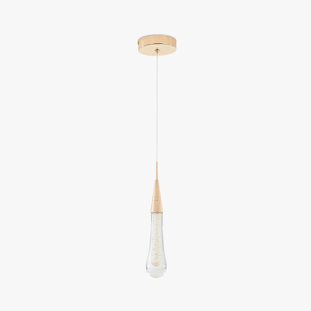 Elara Gold Teardrop Pendant Light