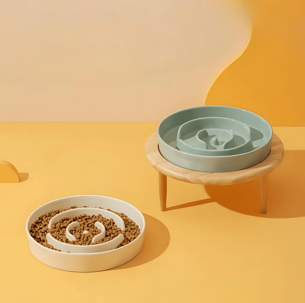 WhiskerNest Slow Feeder Bowl — Labyrinth Layout Design