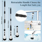 9-in-1 Multifunctional Electric Cleaning Brush Set for Home & Car - Euroselle
