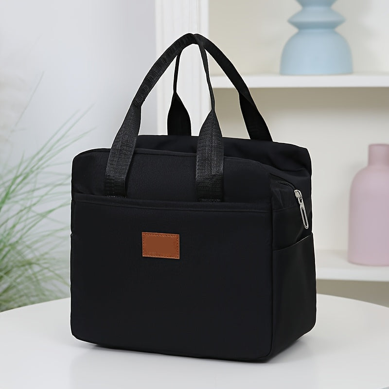Square Zipper Lunch Box with Durable Aluminum Foil Lining - Euroselle