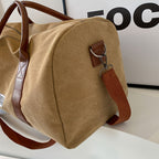 Large Capacity Vintage Washed Travel Duffel Bag Multi-Purpose Organizer - Euroselle