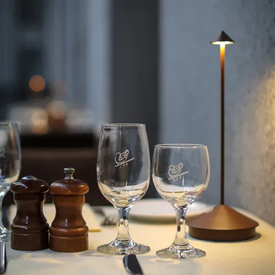 Trådløs LED-aksentlampe, 12 in høy, oppladbar, batteridrevet, dimbar, varm glød, metallkonstruksjon, til uteplass, spisestue og nattbord
