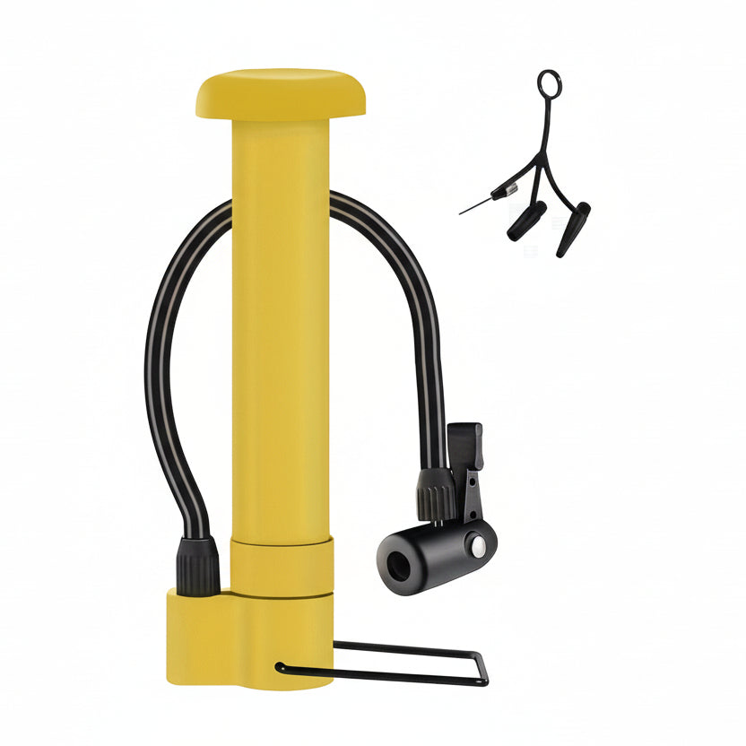Kompaktní ruční pumpa 80 PSI pro kola, skútry a sportovní potřeby - Euroselle
