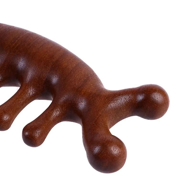 Tranquilwood Premium Sandalwood Massage Comb — Antistatic, Scalp-Nourishing Grooming Tool
