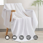 Lightweight Waffle Throw Blanket for Cozy All-Season Comfort - Euroselle