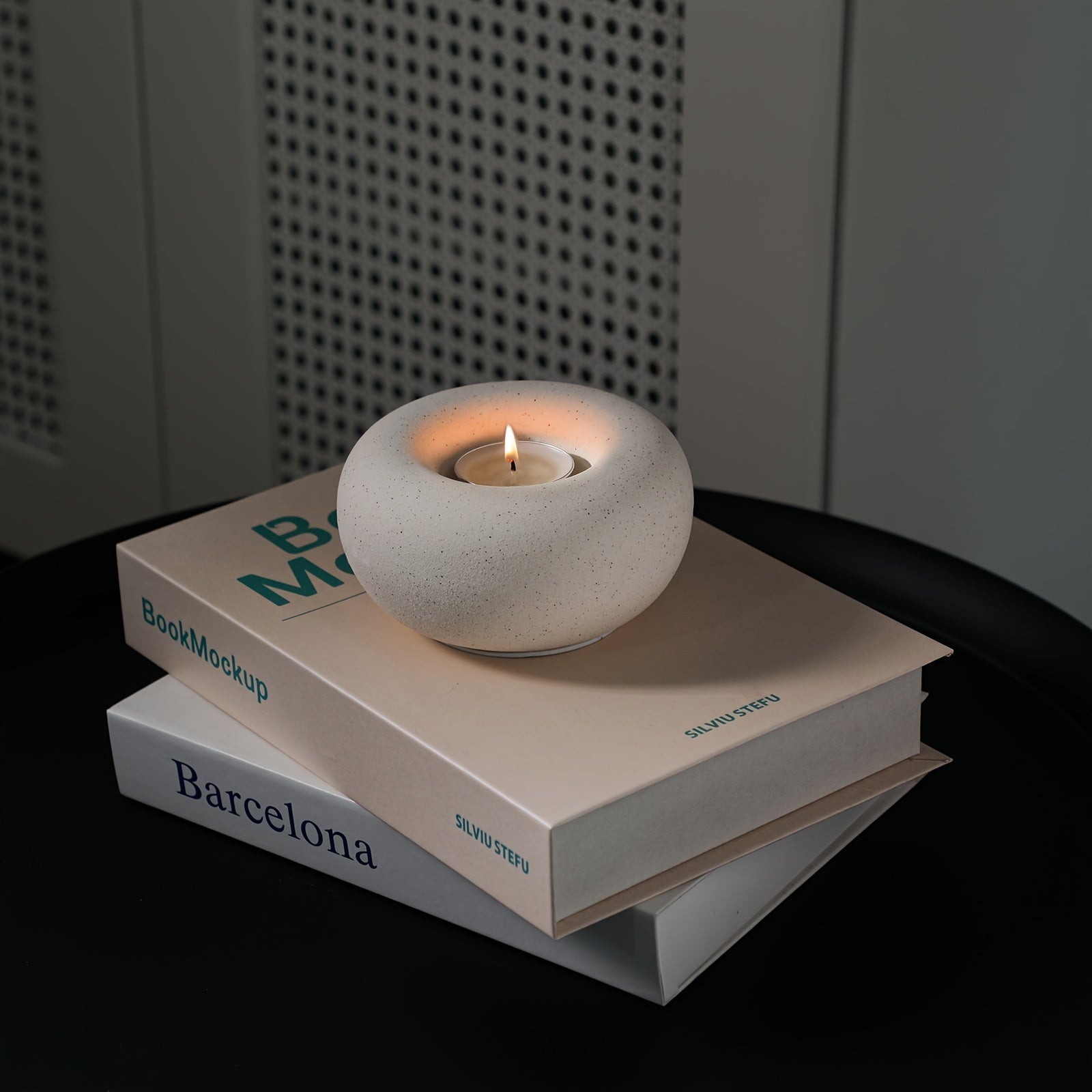 Ceramic Donut Candle Holder - Euroselle