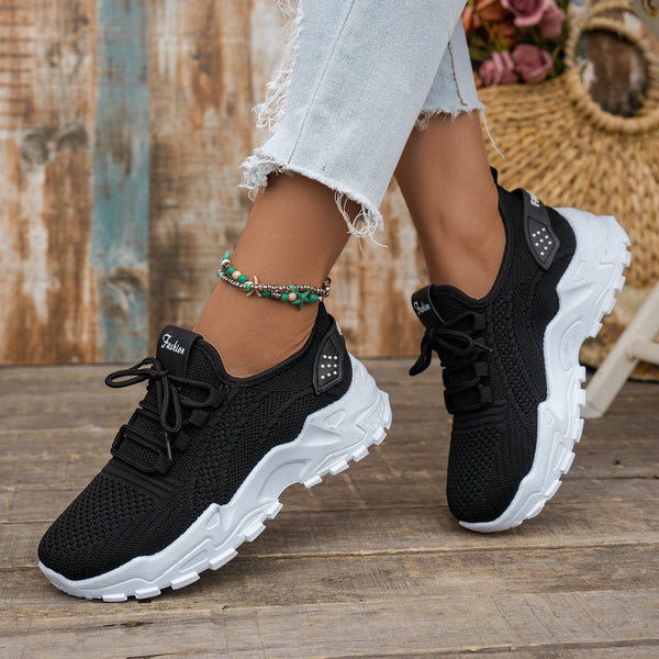 Sneakers en Maille Légère - Confort & Élégance Absolue