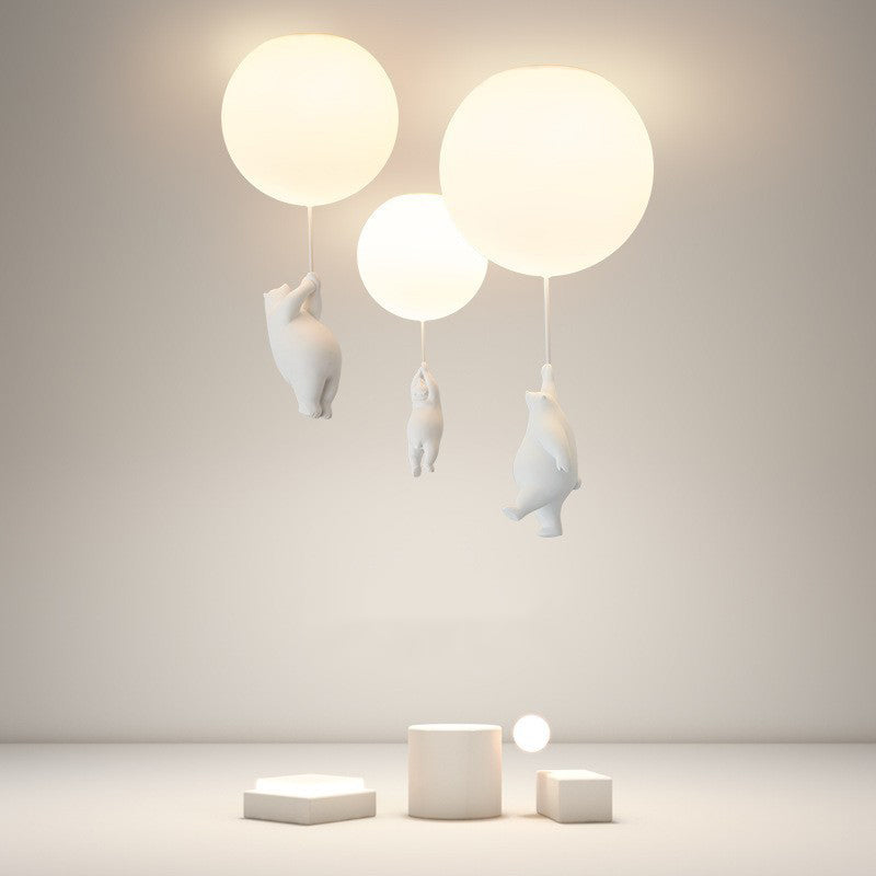 Lunora Bear and Balloon Ceiling Pendant Light for Kids
