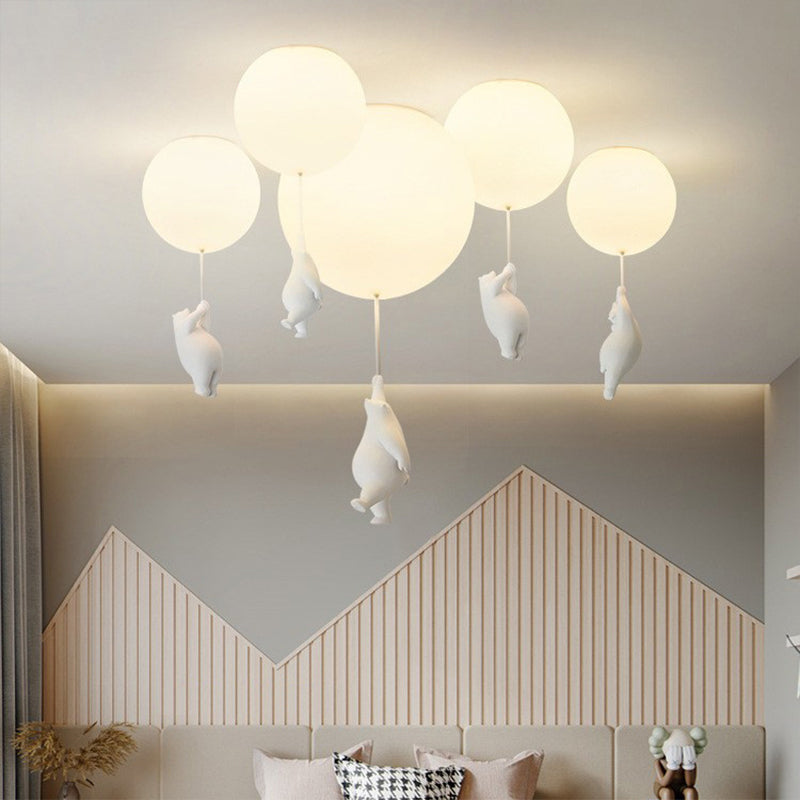 Lunora Bear and Balloon Ceiling Pendant Light for Kids