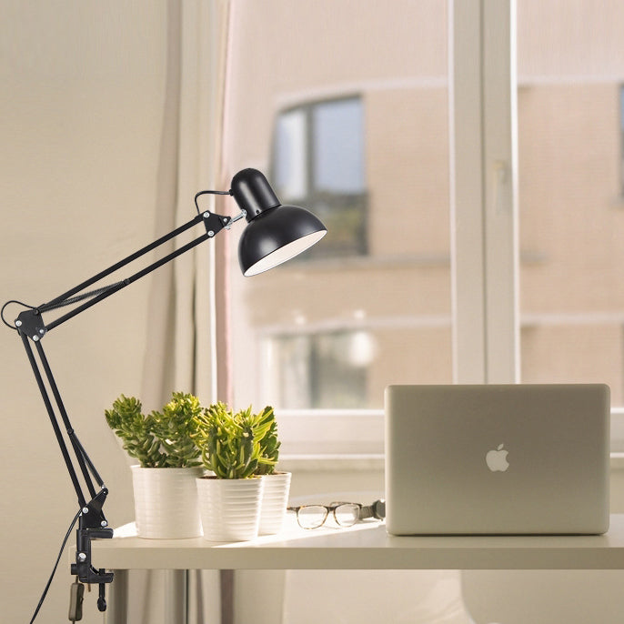 Modern Metal Desk Lamp with E26 Socket for Task Lighting