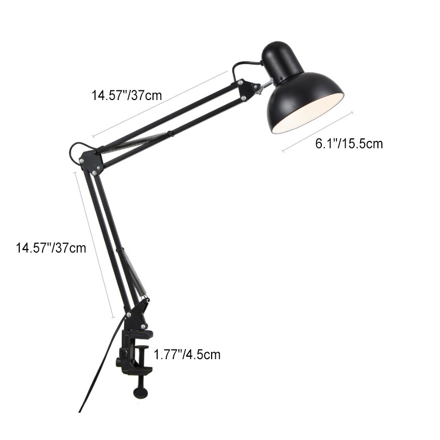 Modern Metal Desk Lamp with E26 Socket for Task Lighting