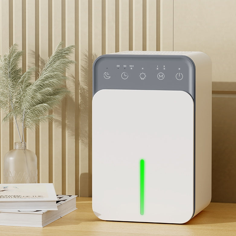 Kompaktní elektrický odvlhčovač — 12 oz, časovač, noční světlo, automatický režim