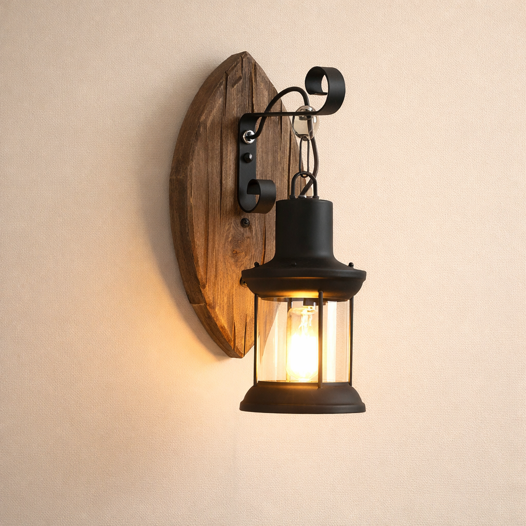 Wall Lamp Metal Vintage Industrial LED 220V Rustic Indoor Sconce Light Fixture | Euroselle