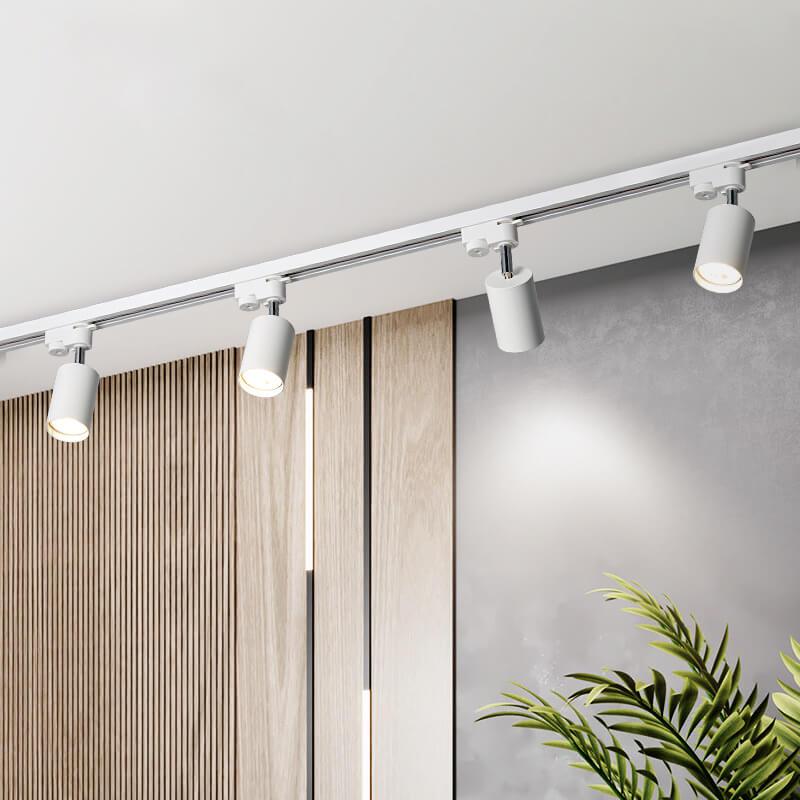 3 头可调 LED 轨道灯 - 定向金属轨道灯具