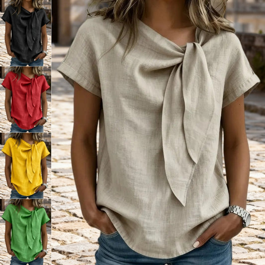 T-shirt Femme Manches Courtes – Coupe Loose & Style Décontracté