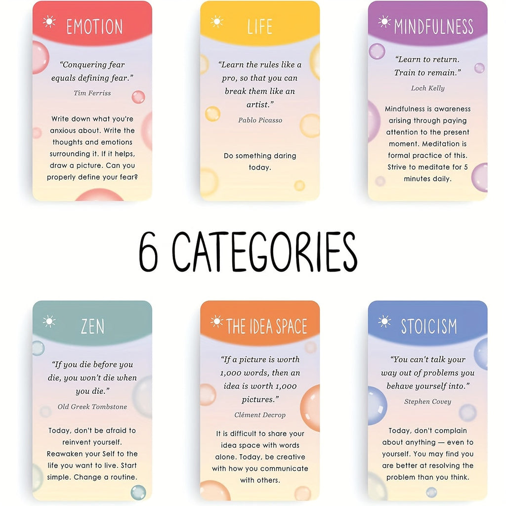 100 Mindful Prompt Cards for Self-Care & Stress Relief - Euroselle