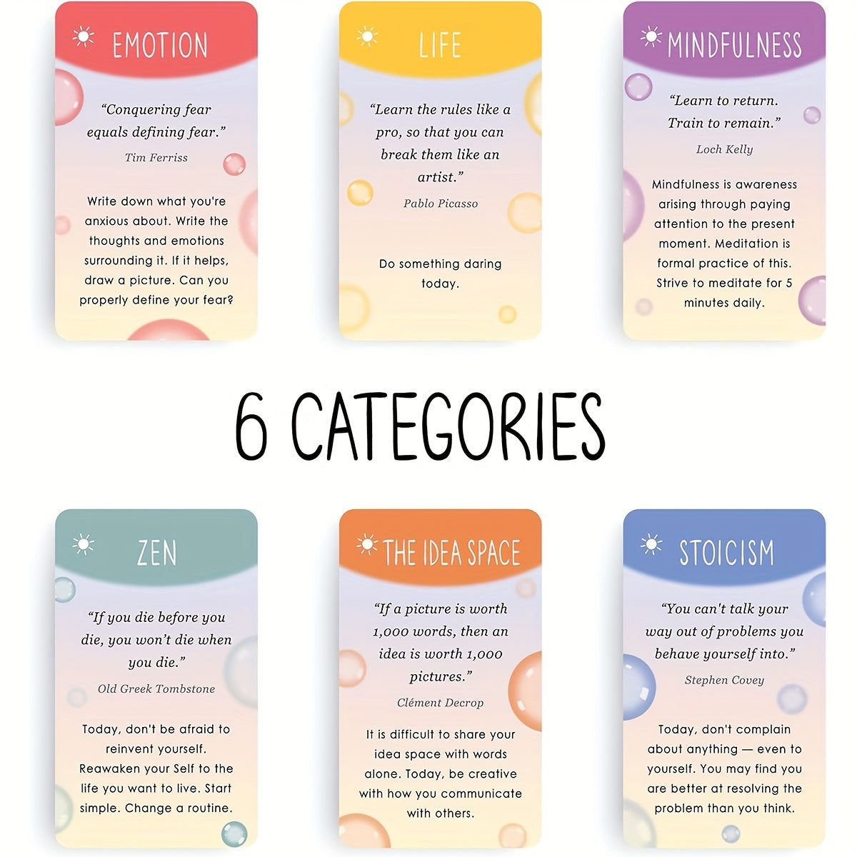 100 Mindful Prompt Cards for Self-Care & Stress Relief - Euroselle