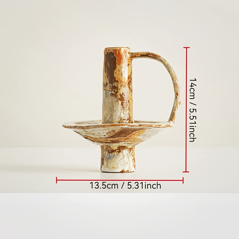 Handcrafted Ceramic Candlestick - Euroselle