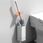 Moderne Badezimmer-Reinigungsbürste mit robustem Halter - Euroselle