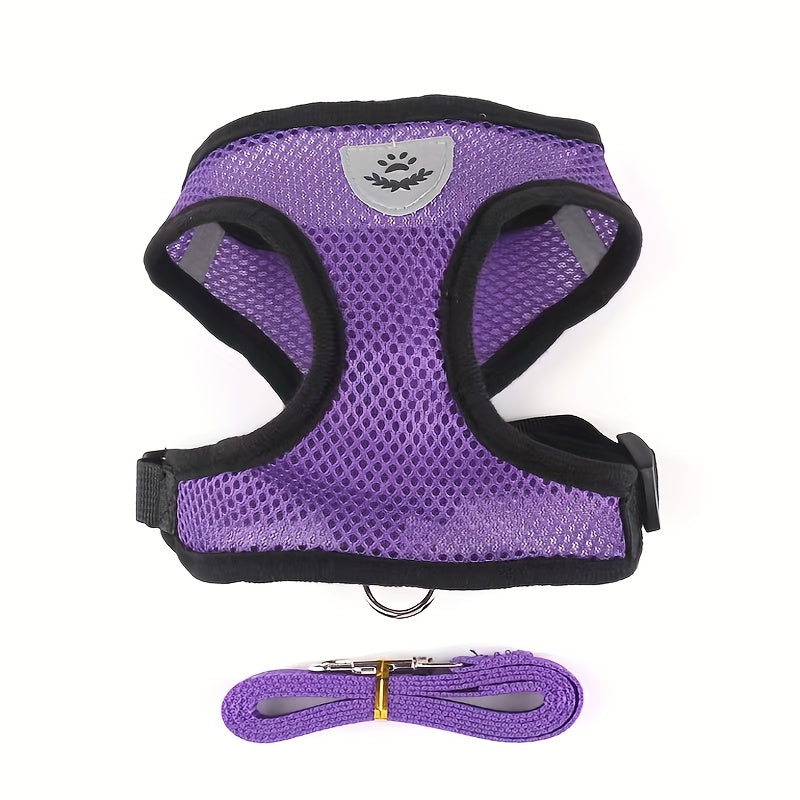 Reflective Pet Vest with Leash for Dogs and Cats - Euroselle