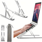 Adjustable Aluminum Laptop Stand Foldable Desk Accessory - Euroselle