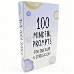 100 Mindful Prompt Cards for Self-Care & Stress Relief - Euroselle