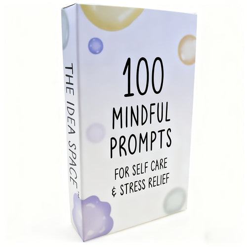 100 Mindful Prompt Cards for Self-Care & Stress Relief - Euroselle