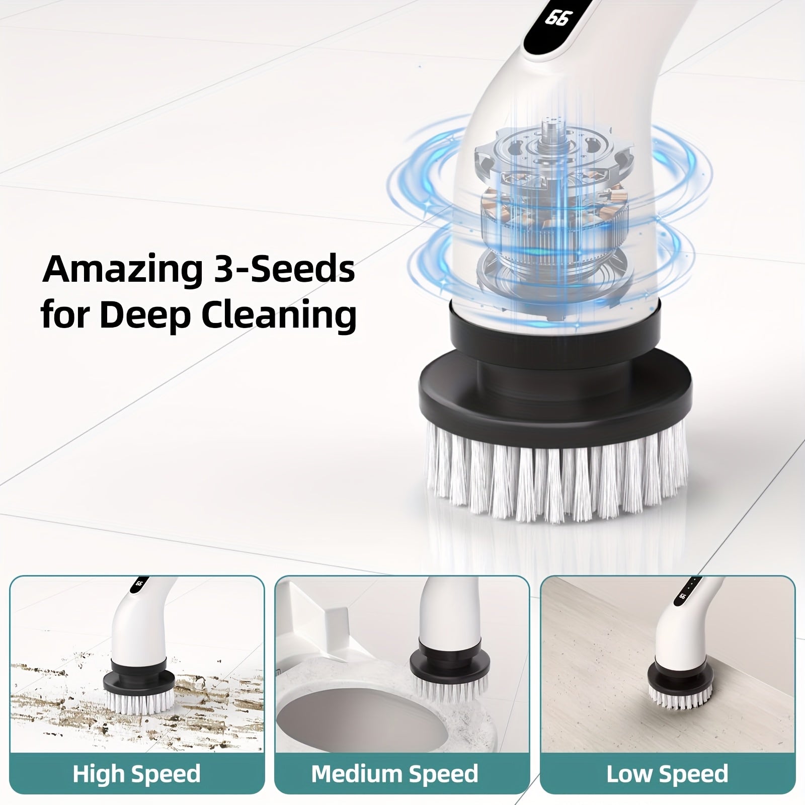 9-in-1 Multifunctional Electric Cleaning Brush Set for Home & Car - Euroselle