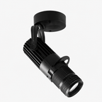 Verstellbarer LED-Deckenstrahler aus gebürstetem Aluminium in Nickel | Euroselle
