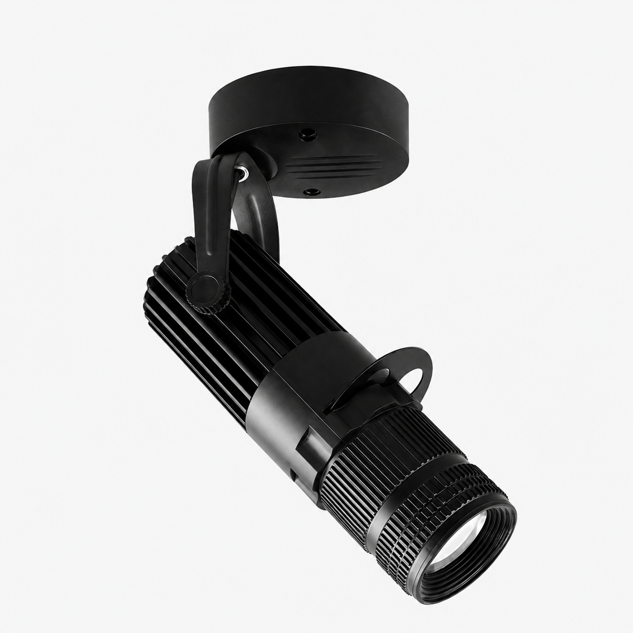 Verstellbarer LED-Deckenstrahler aus gebürstetem Aluminium in Nickel | Euroselle