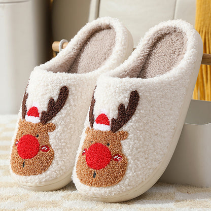 Chaussons de Noël pour femmes – Design Renne