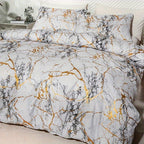 Classic Golden Foil Texture Bedding Set - Euroselle