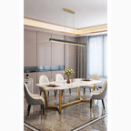 Liora Modern Pendant Light With Marble Accents For Dining